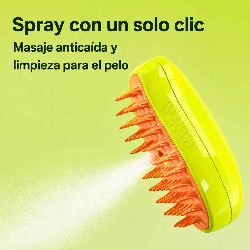 Cepillo Vapor 3 en 1 para Mascotas
